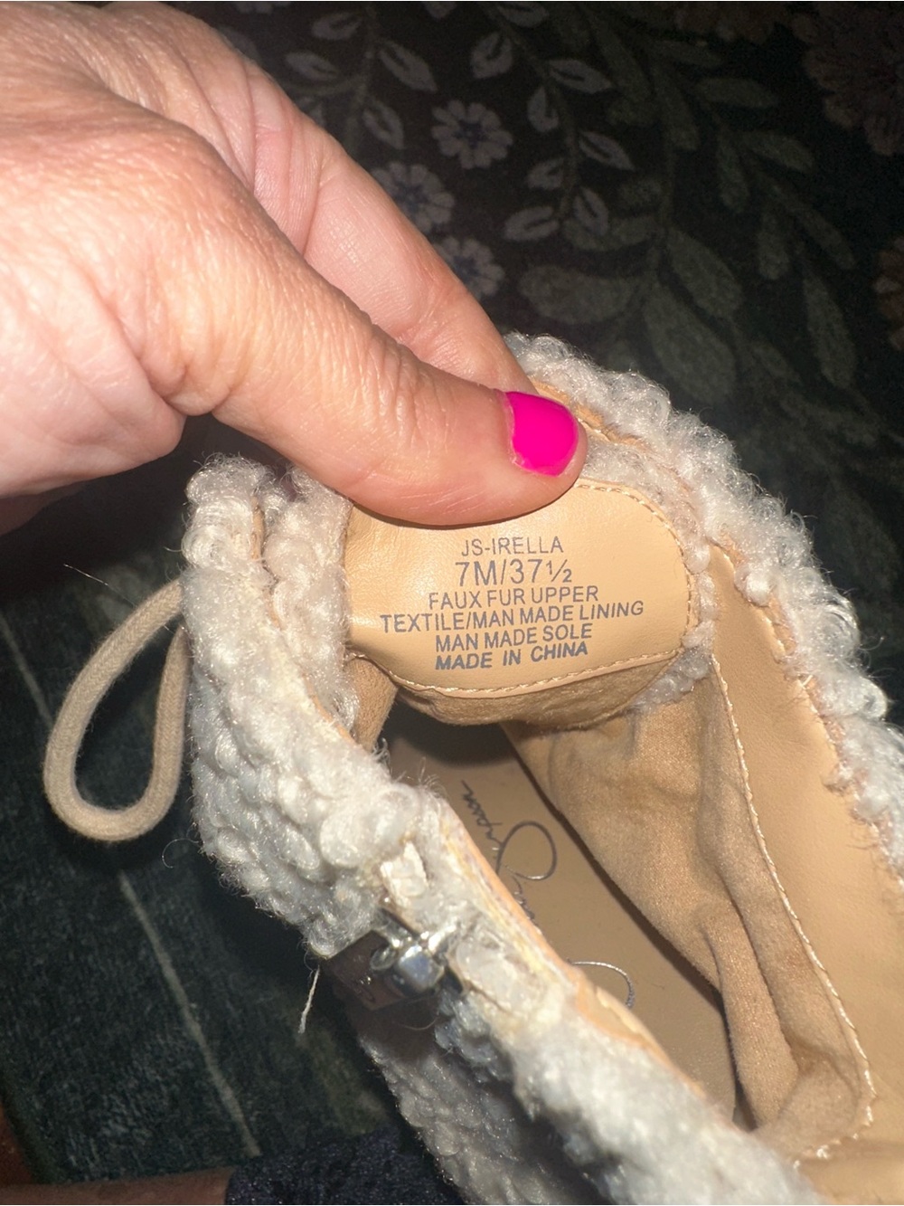 Jessica Simpson Cream Sherpa Lace-Up Platform Ankle Boots with Block Heel - Picture 8 of 10